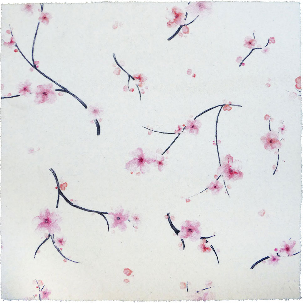 cherry blossoms carpet